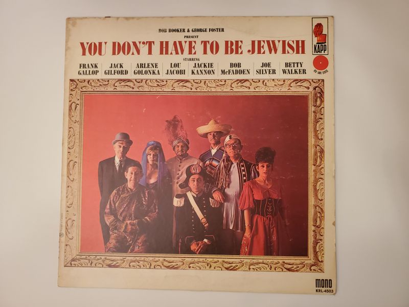 Bob Booker & George Foster You Don't Have to Be Jewish vinyl record